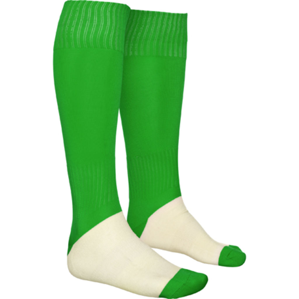 SOCCER Довговічні шкарпетки створені з тканини, колір яскраво-зелений  розмір KID (31/34)