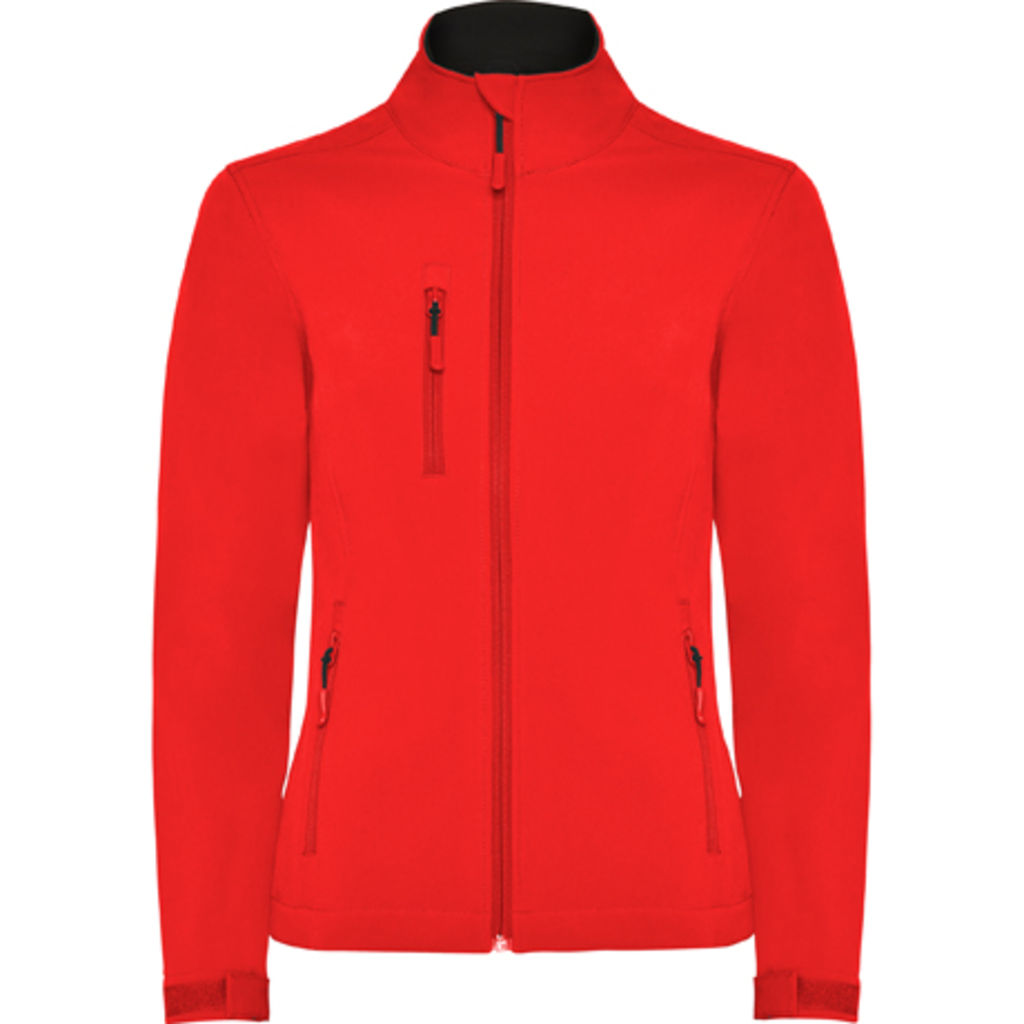 NEBRASKA WOMAN Флисовая куртка двухслойная, цвет красный  размер S