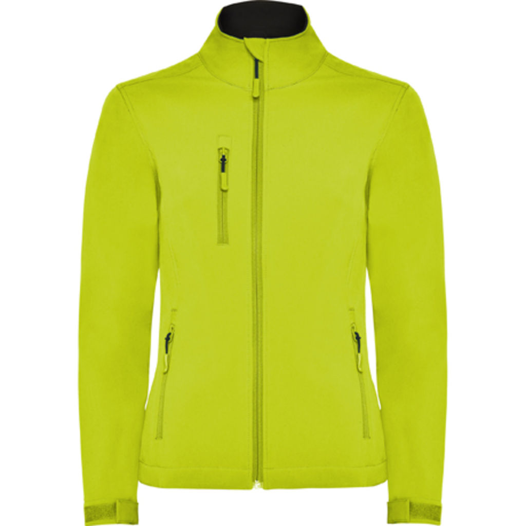 NEBRASKA WOMAN Флисовая куртка двухслойная, цвет лайм  размер XL