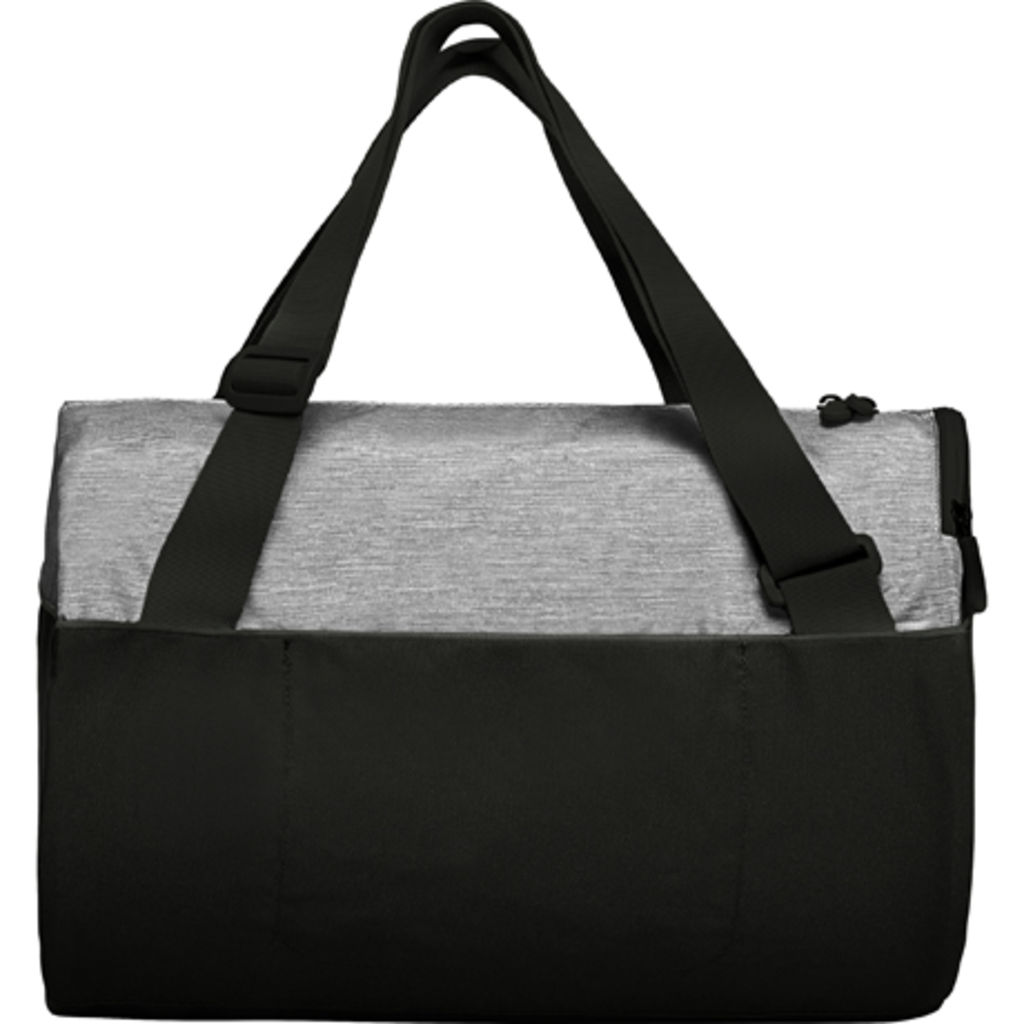 JOGGER Комбінована сумка з подвійною регульованою ручкою, колір чорний, сірий меланж  розмір ONE SIZE