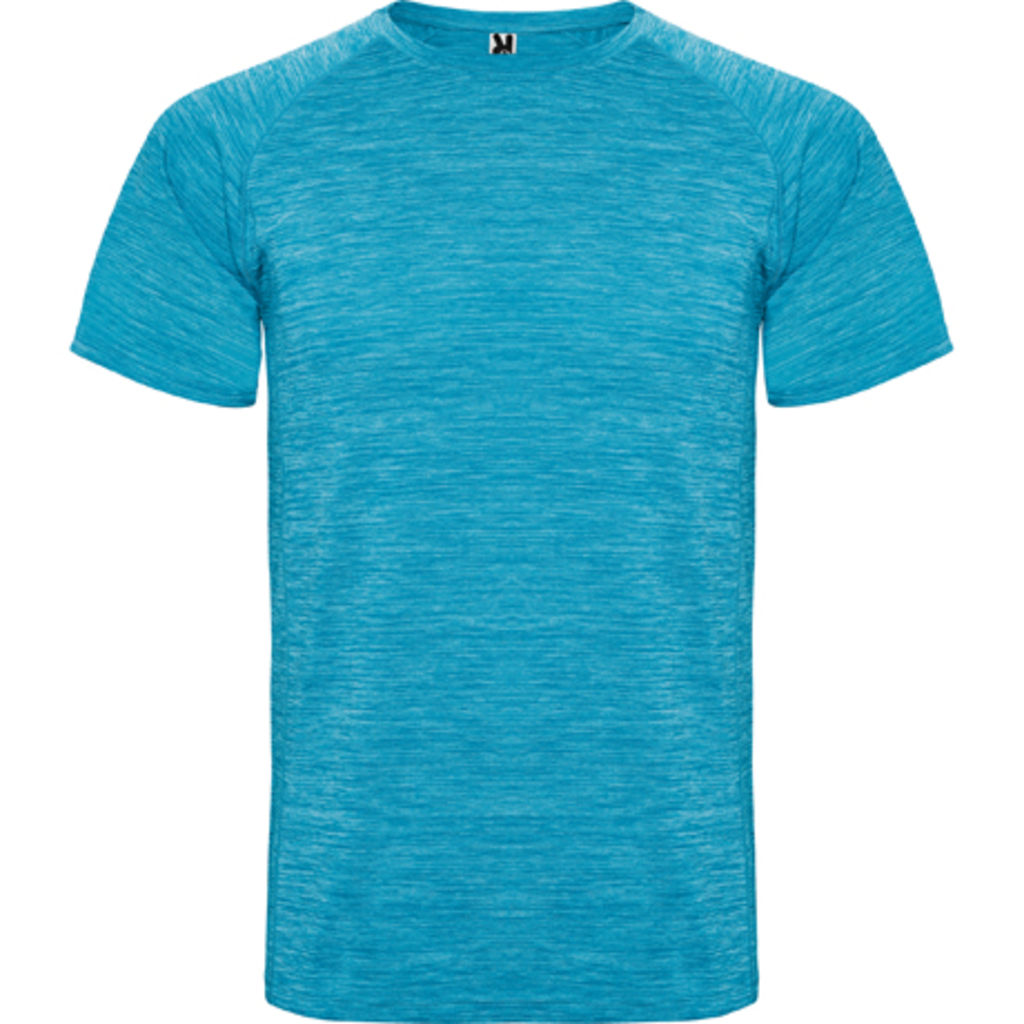 AUSTIN Спортивная футболка из полиэстерной ткани, цвет бирюзовый  размер S
