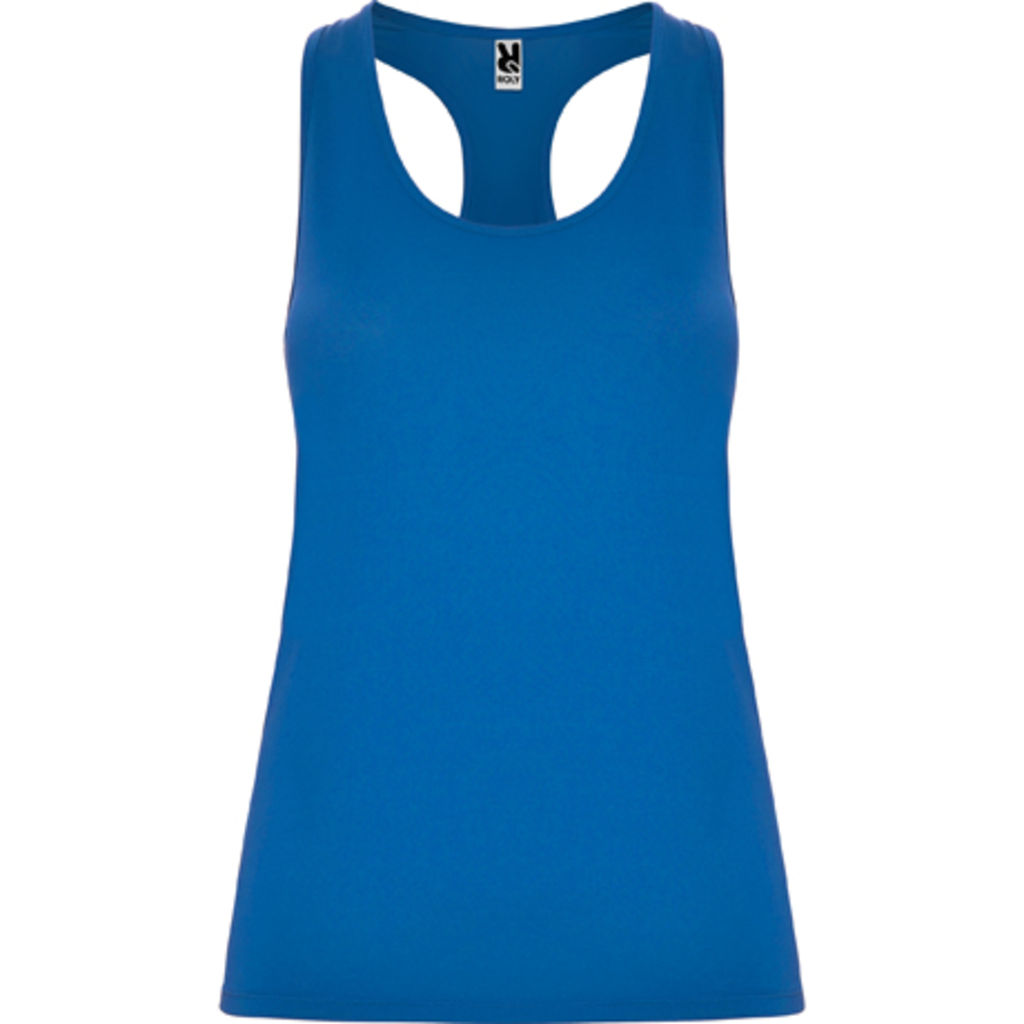 AIDA Спортивна футболка з спинкою в стилі плавця, колір королівський синій  розмір S