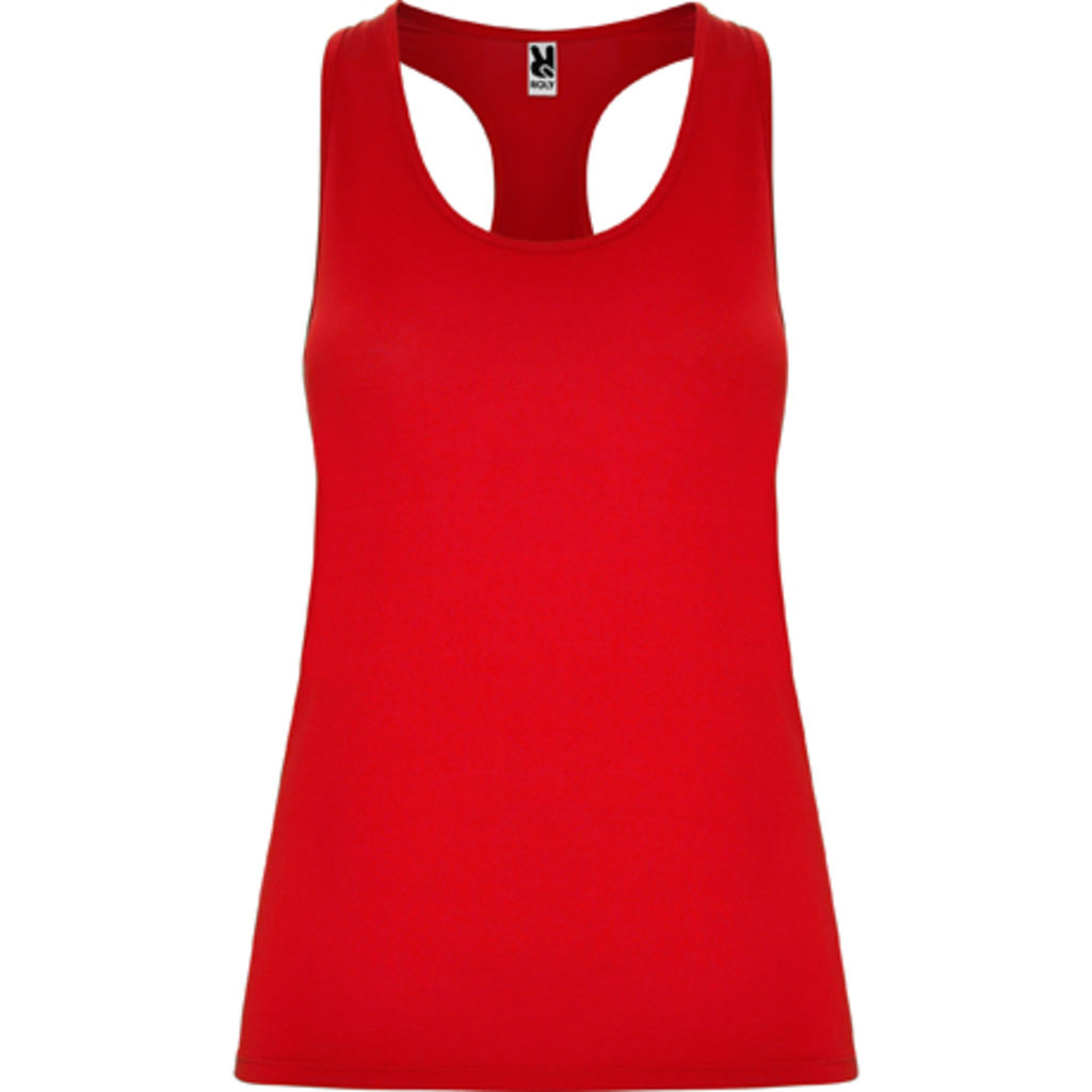AIDA Спортивна футболка з спинкою в стилі плавця, колір червоний  розмір S