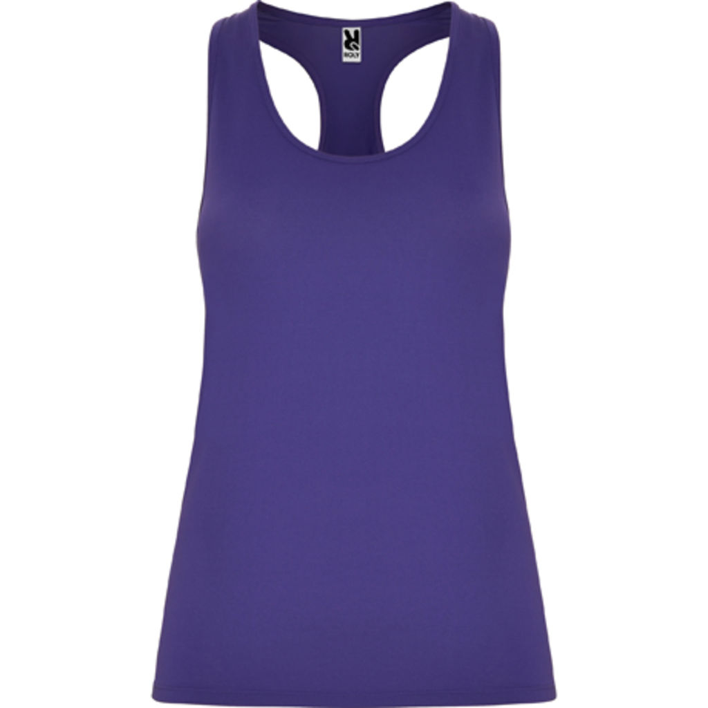AIDA Спортивна футболка з спинкою в стилі плавця, колір пурпурний  розмір S