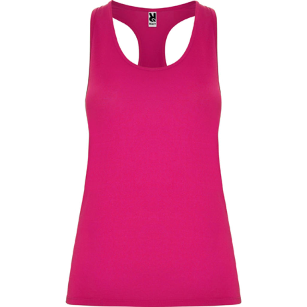 AIDA Спортивна футболка з спинкою в стилі плавця, колір яскраво-рожевий  розмір S