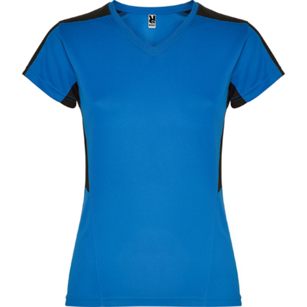 SUZUKA Технічна жіноча футболка з коротким рукавом, колір королівський синій, чорний  розмір S