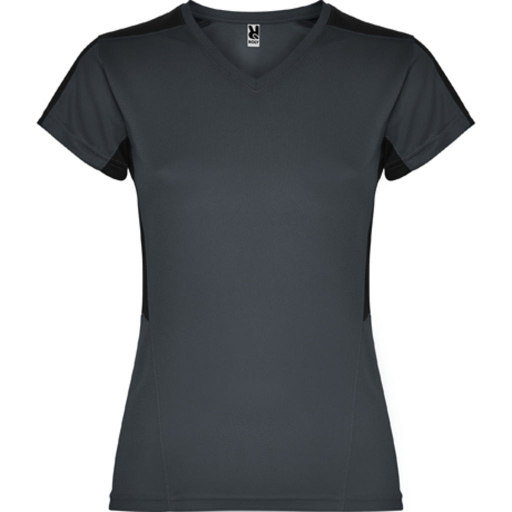 SUZUKA Технічна жіноча футболка з коротким рукавом, колір чорне дерево, чорний  розмір S