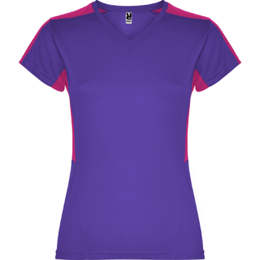SUZUKA Спортивная футболка с коротким рукавом, цвет лиловый, розовый  размер S