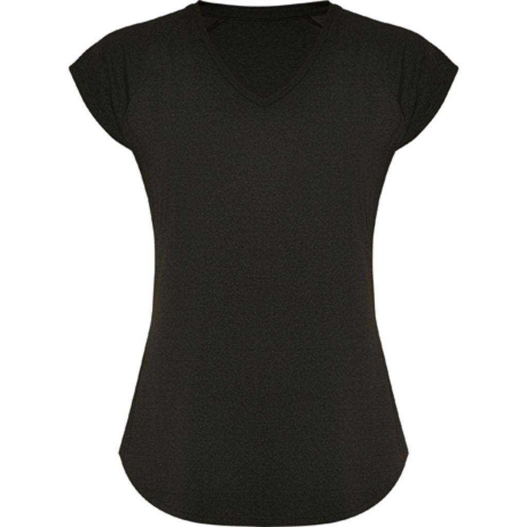 AVUS Жіноча спортивна футболка з коротким рукавом в стилі ranglan, колір чорний  розмір S