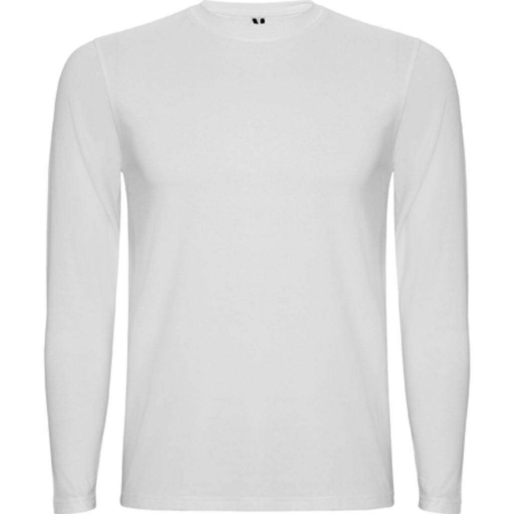SOUL L/S Чоловіча футболка з довгим рукавом з коміром в´язки 1x1, колір білий  розмір S