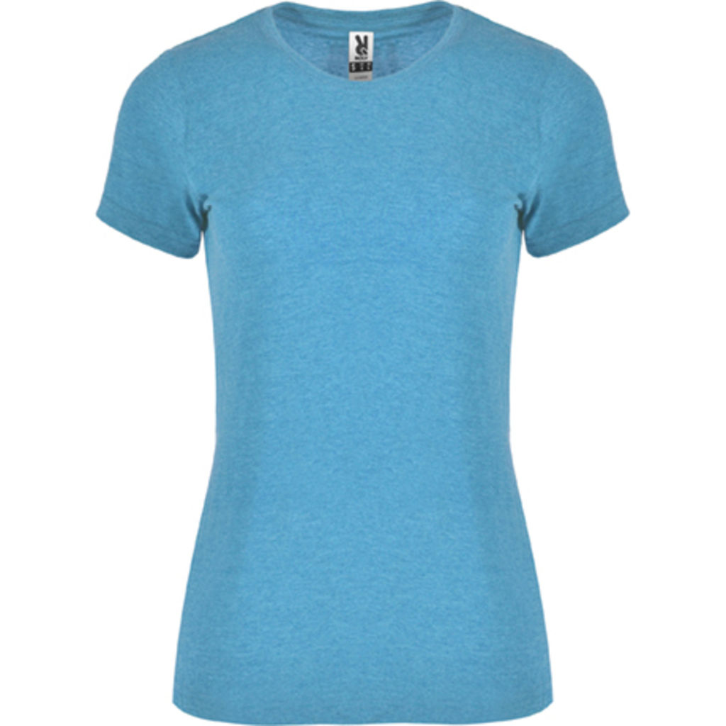 FOX WOMAN Женская футболка с коротким рукавом из текстурной ткани, цвет бирюзовый  размер S