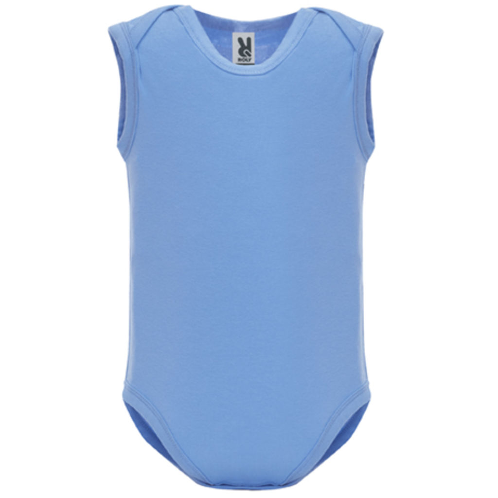 SWEET Боді для немовляти без рукавів гладкої в´язки, колір небесно-блакитний  розмір 9 MONTHS