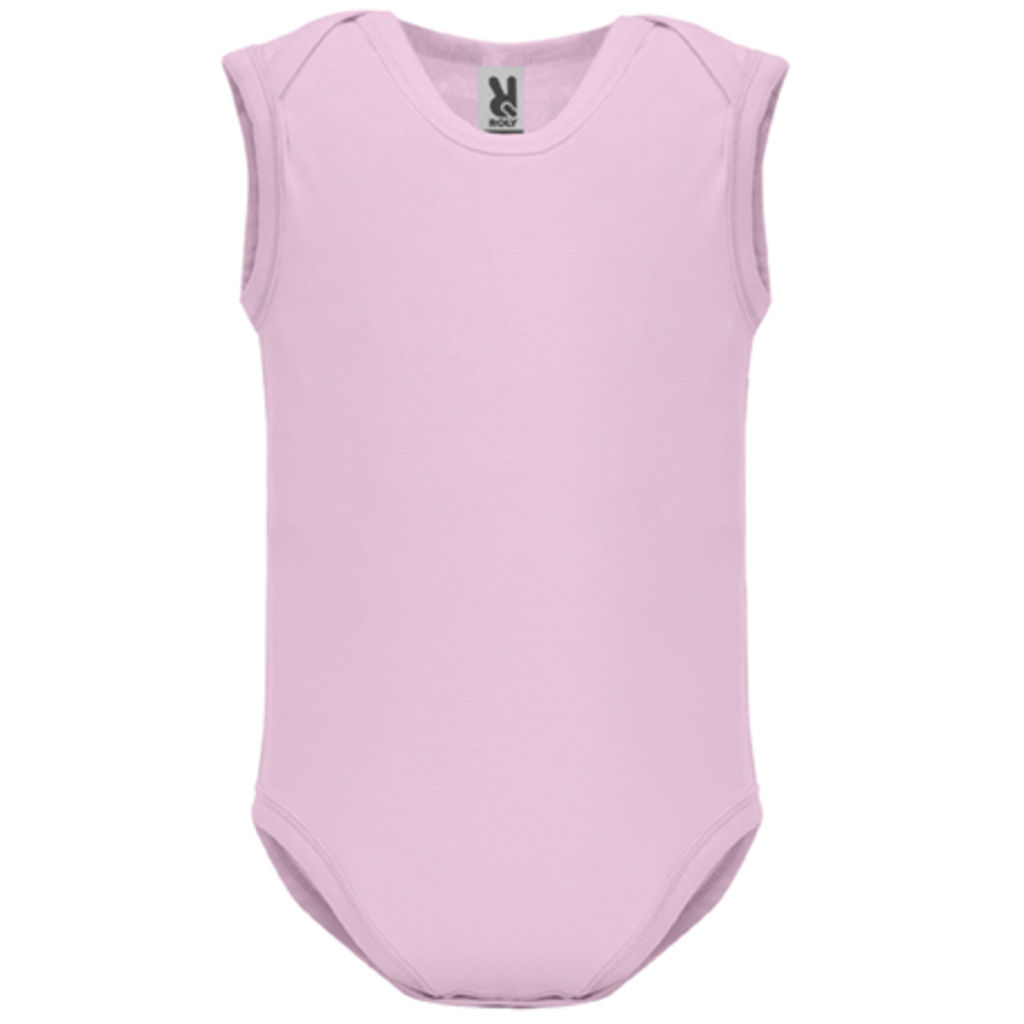 SWEET Боди гладкой вязки для младенца, цвет светло-розовый  размер 9 MONTHS