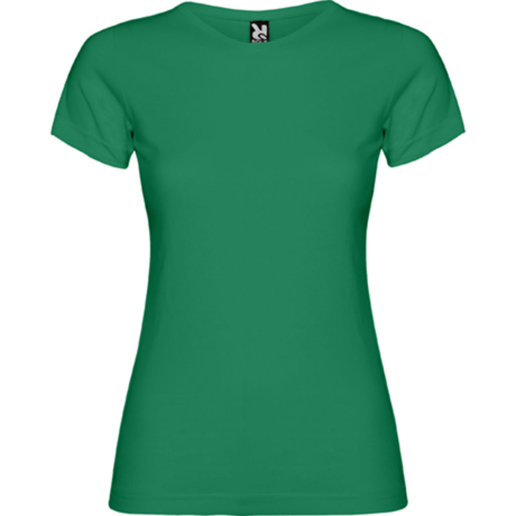 JAMAICA Приталенная футболка с круглым вырезом, цвет зеленый глубокий  размер S