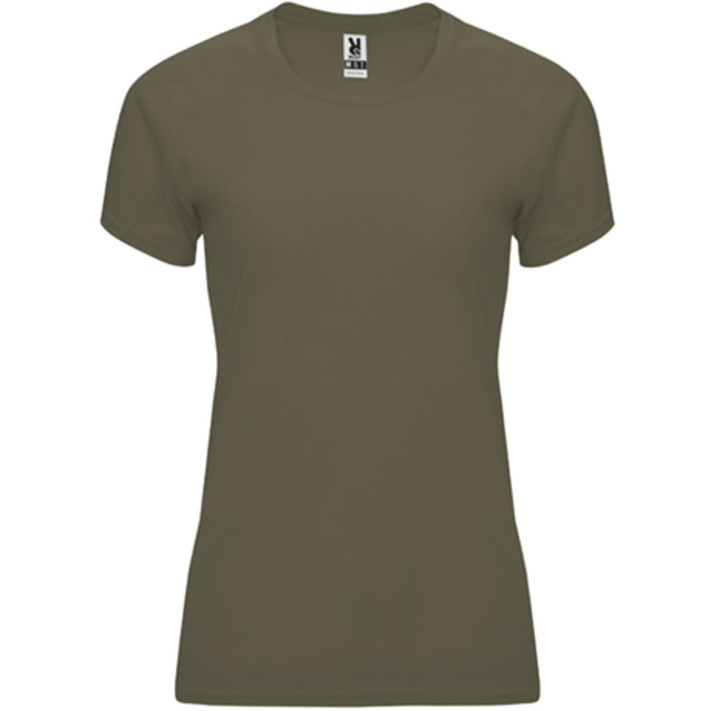 BAHRAIN WOMAN Женская футболка с коротким рукавом, цвет зеленый армейский  размер S