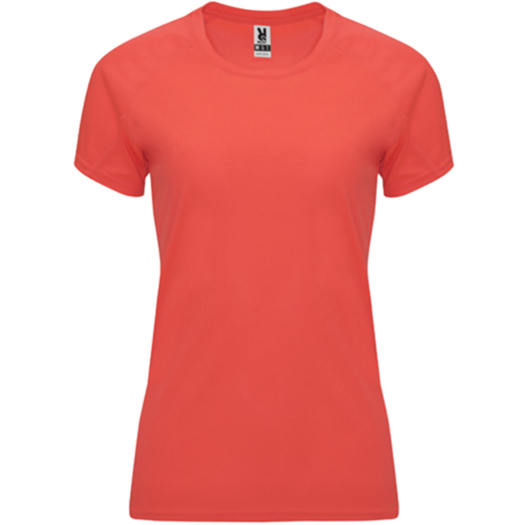 BAHRAIN WOMAN Жіноча футболка з коротким рукавом, колір флюорісцентний кораловий  розмір S