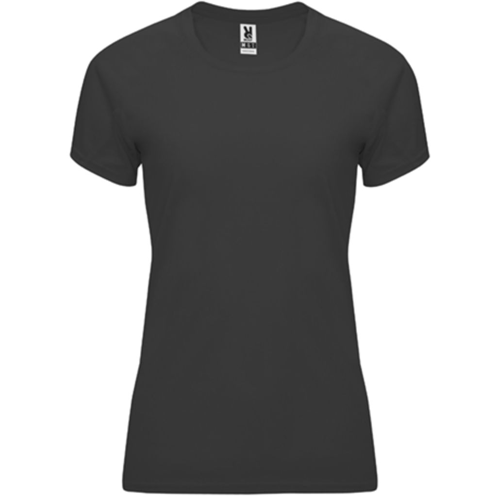 BAHRAIN WOMAN Женская футболка с коротким рукавом, цвет темно-серый  размер S