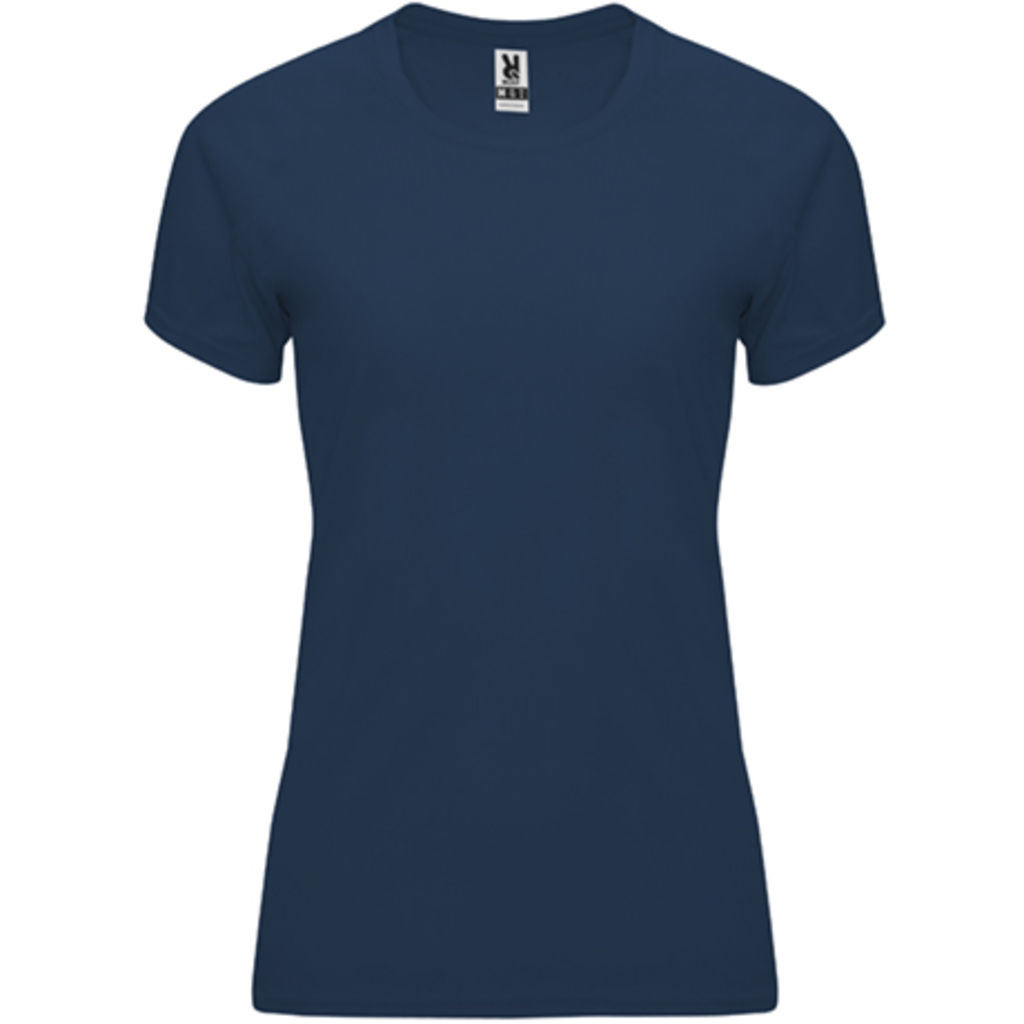 BAHRAIN WOMAN Женская футболка с коротким рукавом, цвет темно-синий  размер S