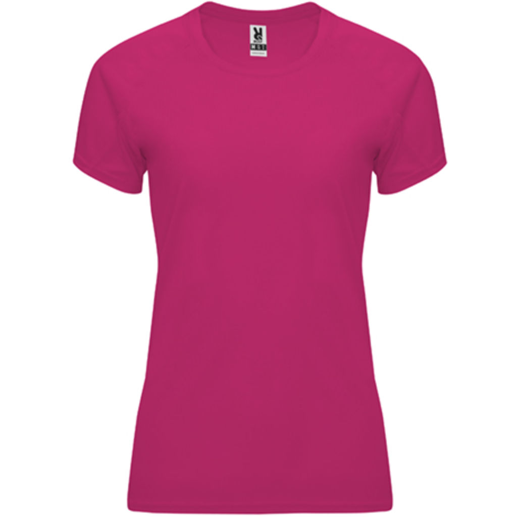 BAHRAIN WOMAN Женская футболка с коротким рукавом, цвет ярко-розовый  размер S