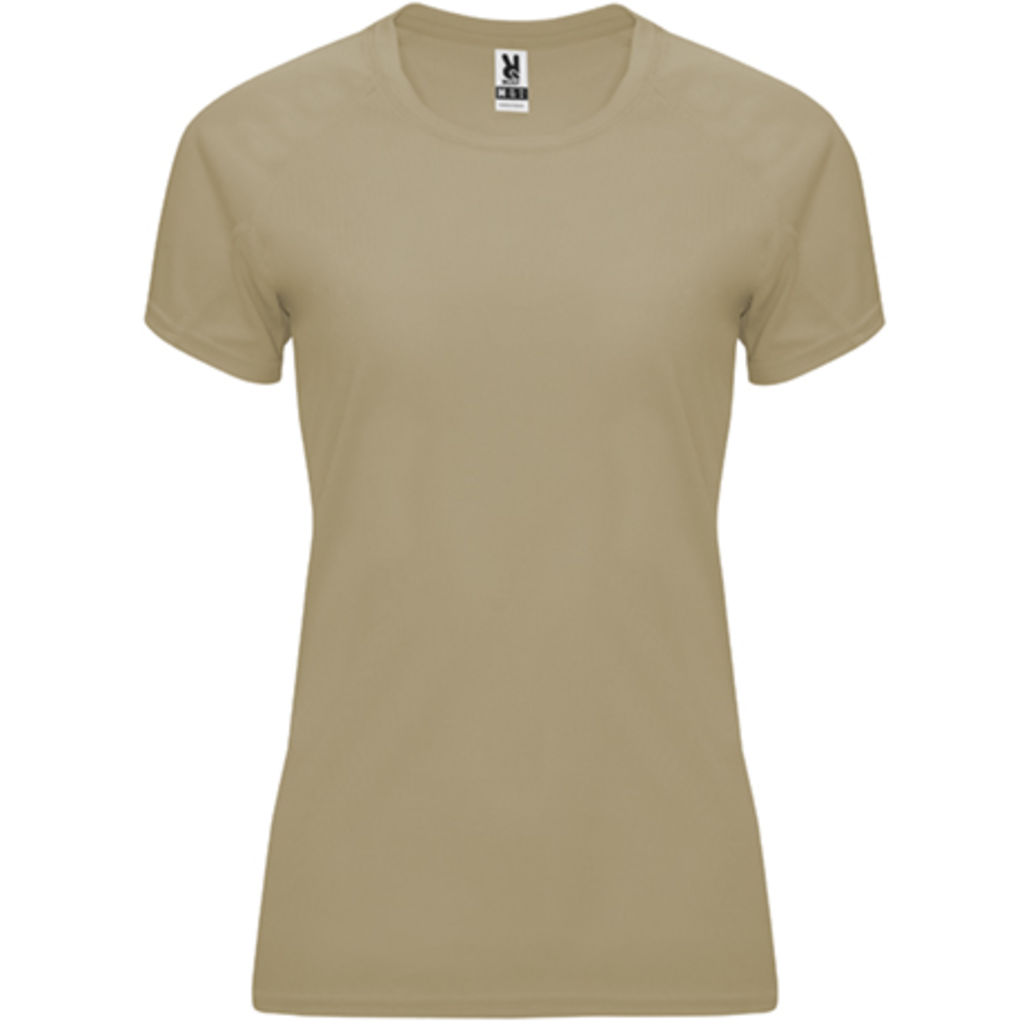 BAHRAIN WOMAN Женская футболка с коротким рукавом, цвет темно-песочный  размер M