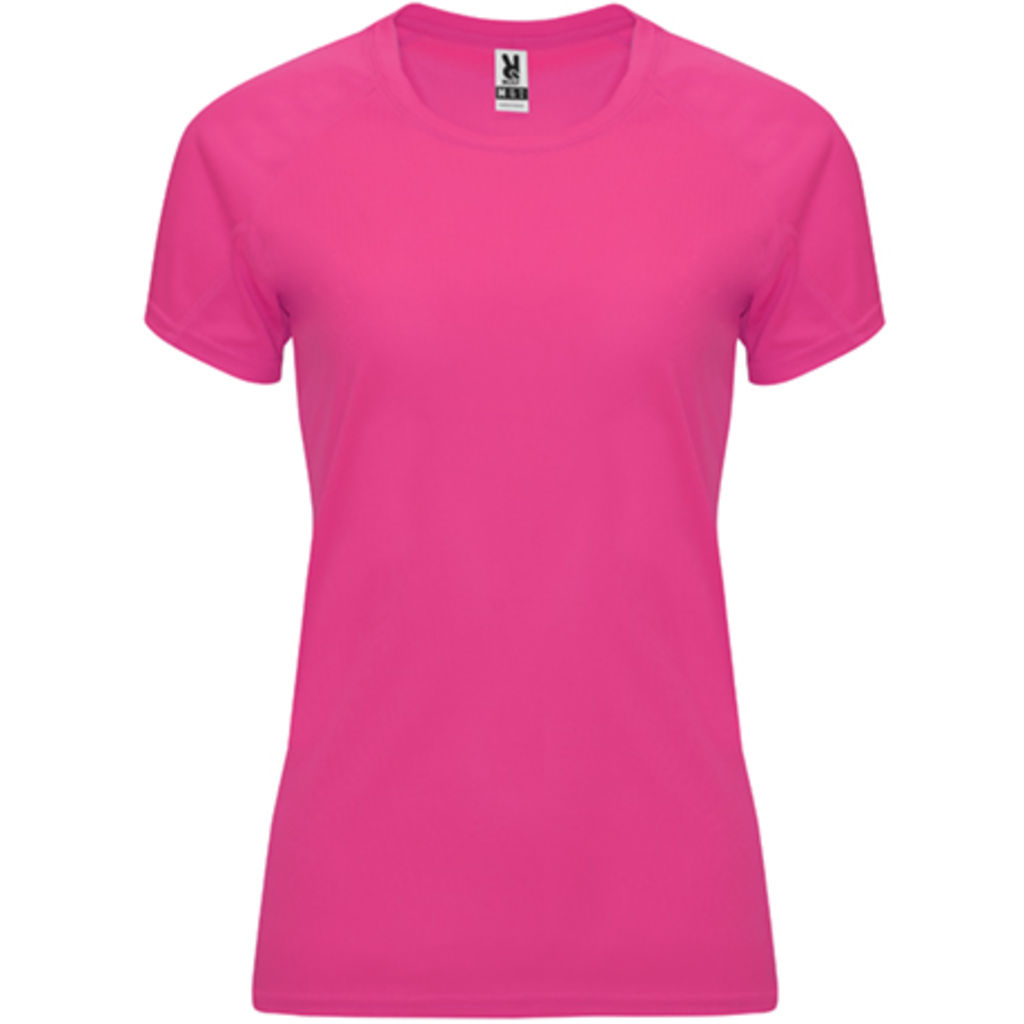 BAHRAIN WOMAN Жіноча футболка з коротким рукавом, колір флюорісцентний рожевий  розмір L