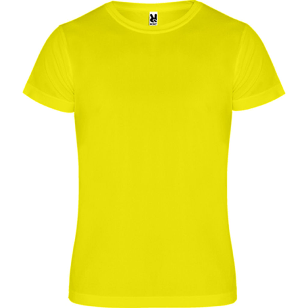 CAMIMERA Спортивная футболка с коротким рукавом, цвет желтый  размер M
