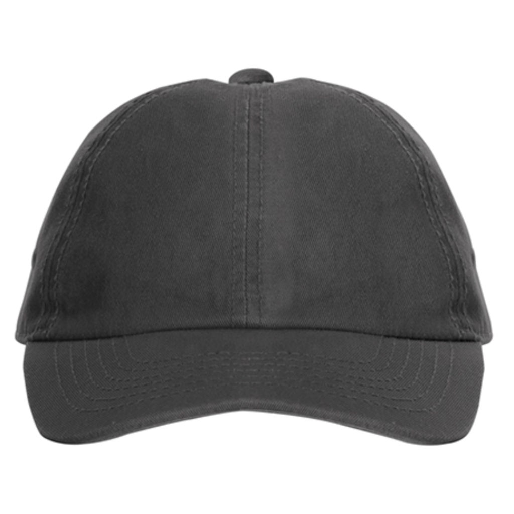 TERRA 6-панельна кепка, колір темно-сірий  розмір ONE SIZE