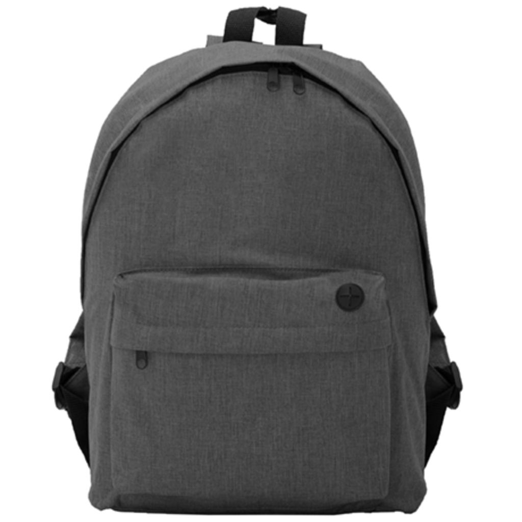 TEROS Базовий рюкзак в з мармуровим принтом, колір чорний  розмір ONE SIZE