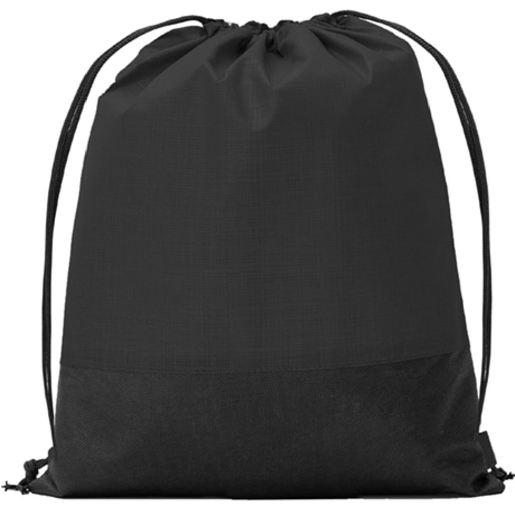 GAVILAN Комбінована сумка з з спанбонду з ефектом металік і простого чорного, колір чорний, чорний  розмір ONE SIZE