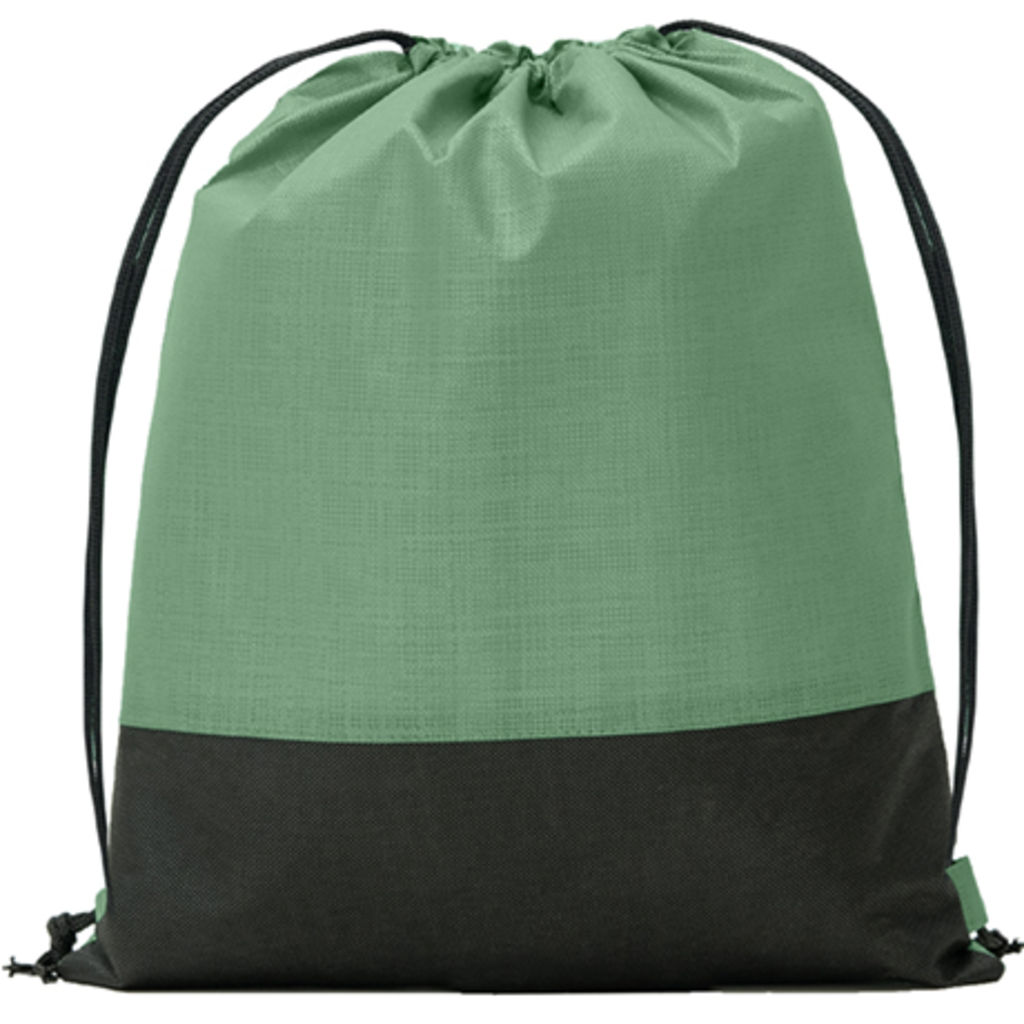 GAVILAN Комбінована сумка з з спанбонду з ефектом металік і простого чорного, колір папороть зелений, чорний  розмір ONE SIZE