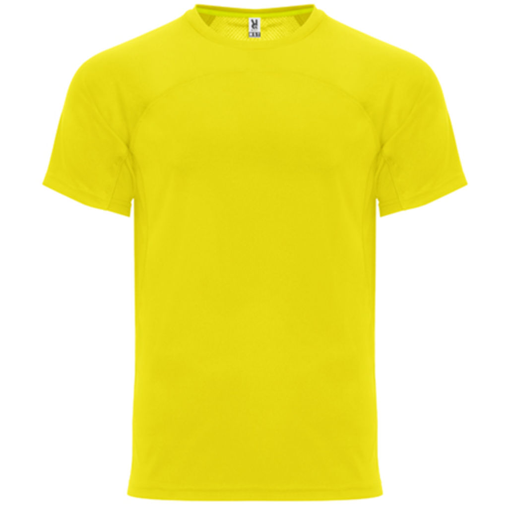 MONACO Футболка унисекс с коротким рукавом, цвет желтый  размер XS