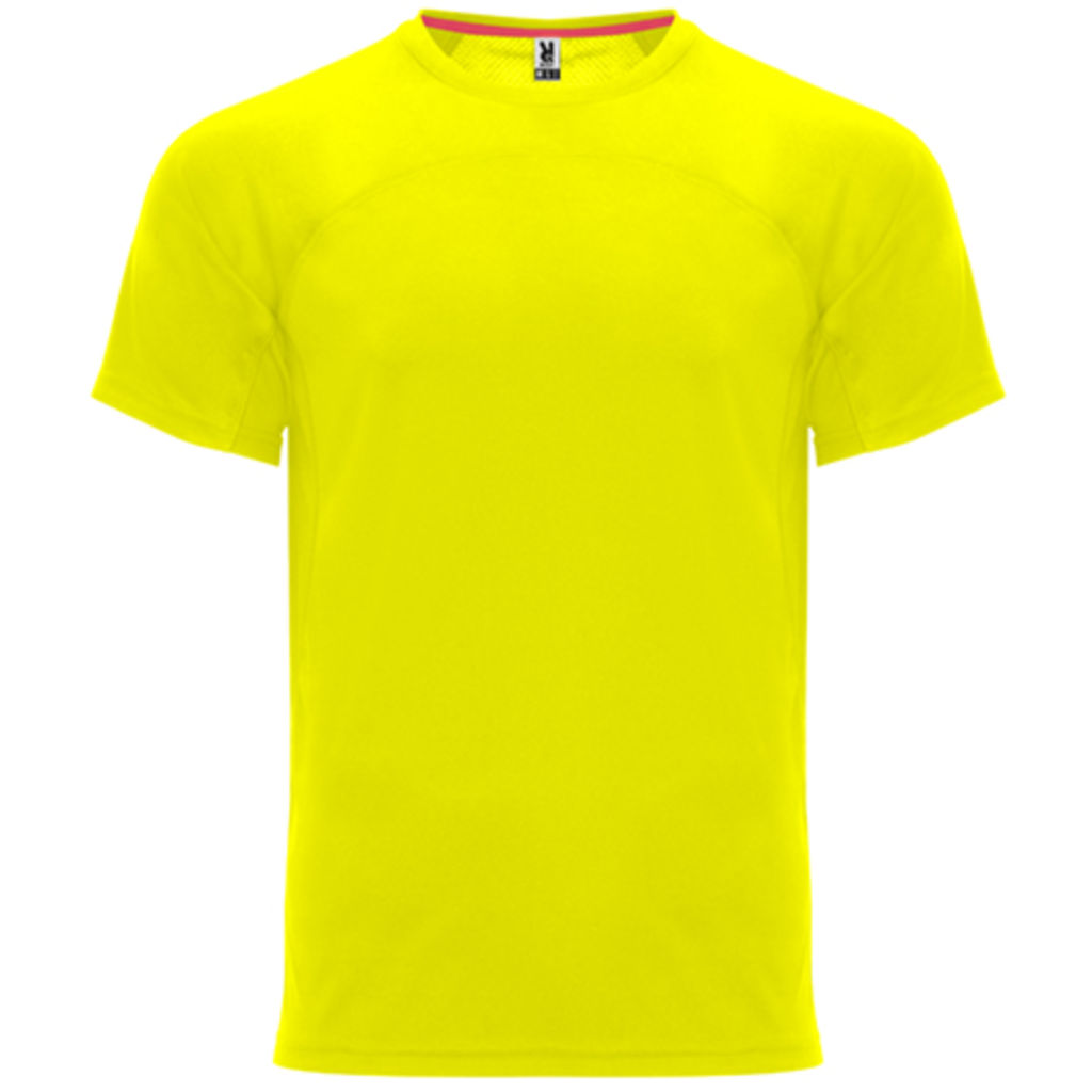 MONACO Футболка унисекс с коротким рукавом, цвет желтый флюорисцентный  размер XS