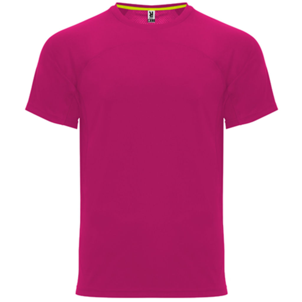 MONACO Футболка унисекс с коротким рукавом, цвет ярко-розовый  размер XS