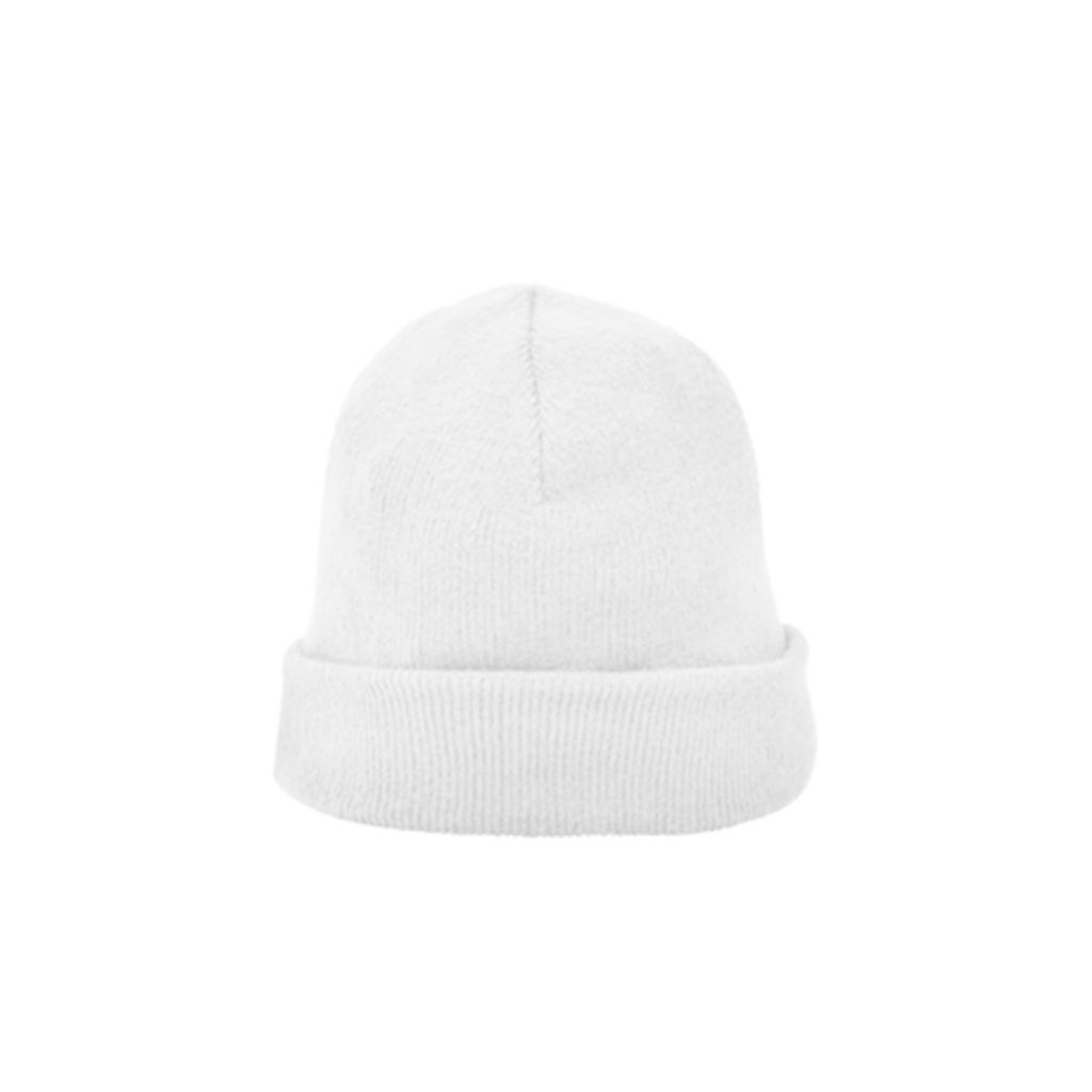 PLANET В´язана шапка з підворотом, колір білий  розмір ONE SIZE