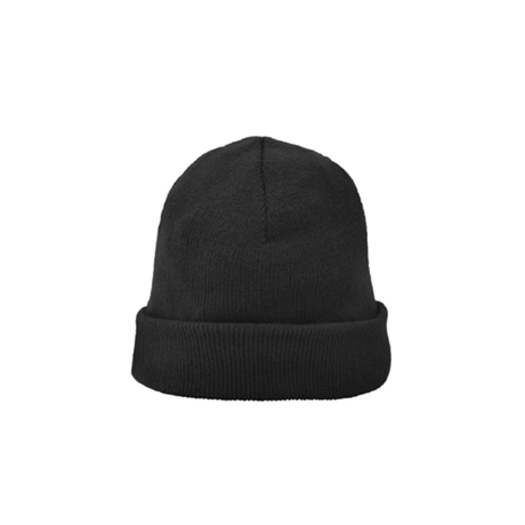 PLANET В´язана шапка з підворотом, колір чорний  розмір ONE SIZE