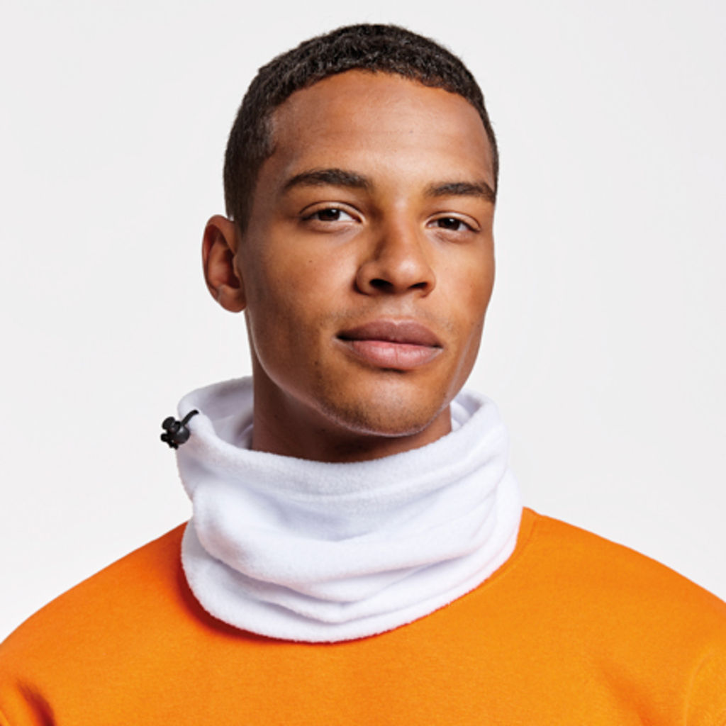 NUKKA Флісовий шарф-снуд з еластичним регулятором, колір білий розмір ONE SIZE - BR20099001- Фото №2 NUKKA Флісовий шарф-снуд з еластичним регулятором, колір білий розмір ONE SIZE - BR20099001- Фото №2