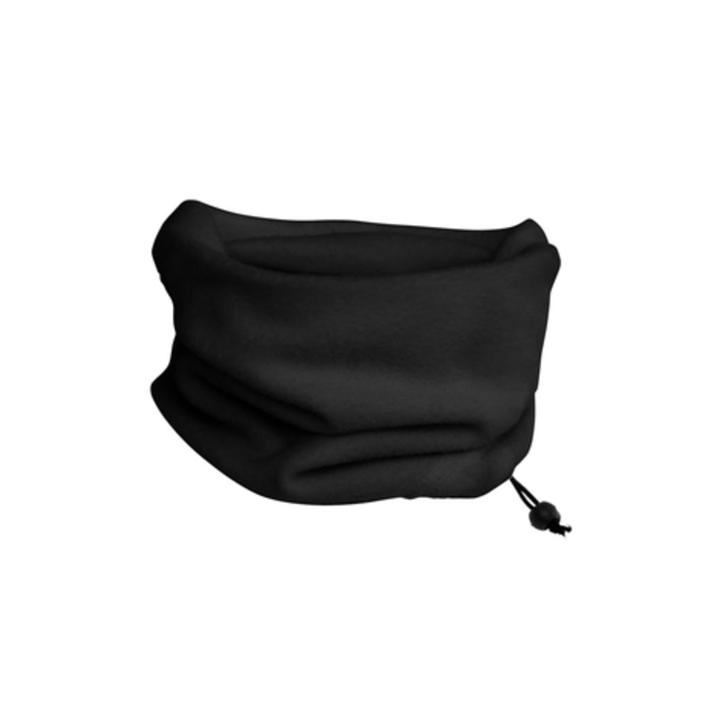 NUKKA Флисовый шарф-снуд с эластичным регулятором, цвет черный  размер ONE SIZE
