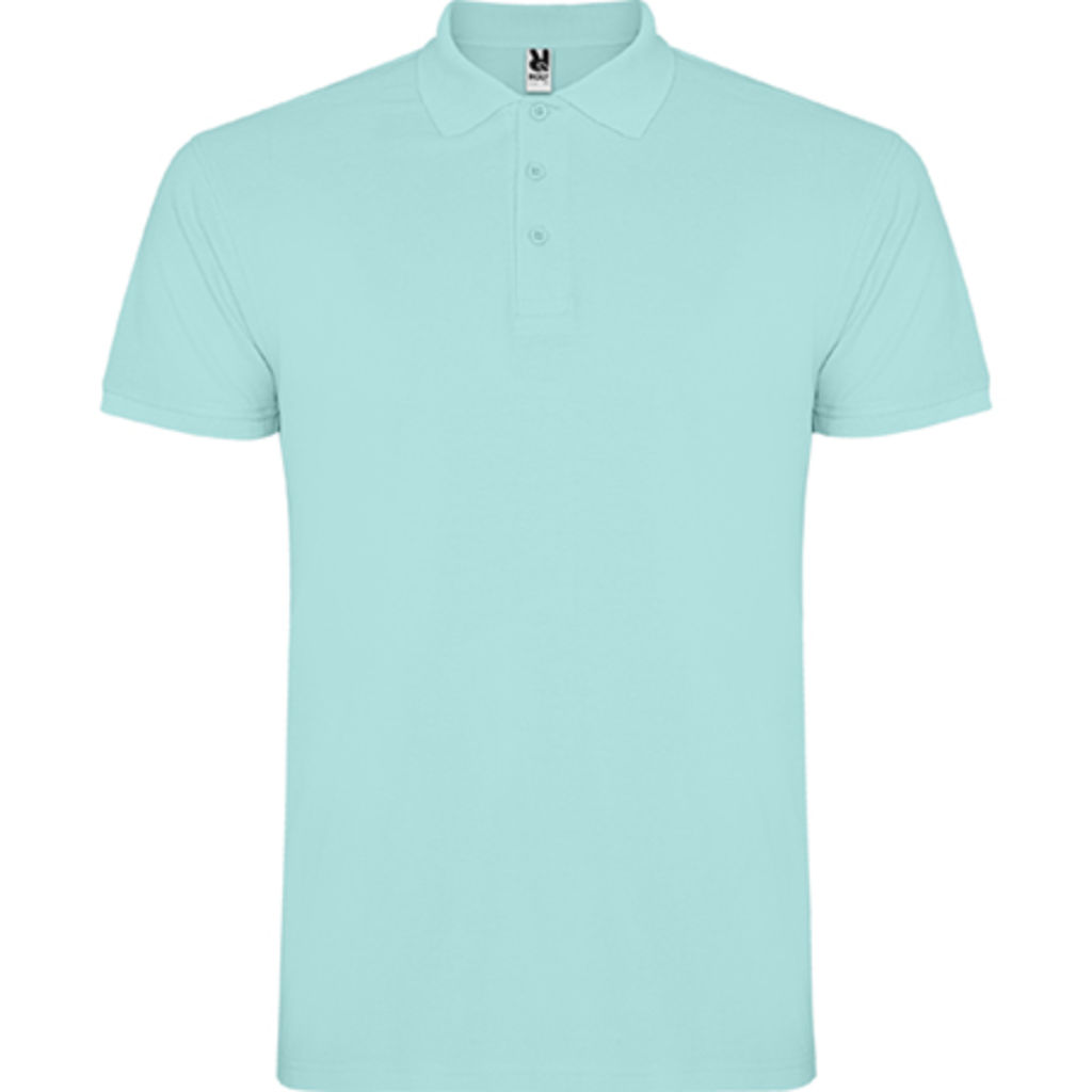 STAR Чоловіча футболка-поло з коротким рукавом, колір green mint  розмір S
