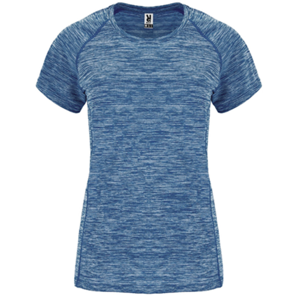 AUSTIN WOMAN Жіноча технічна футболка з поліестеру короткими рукавами реглан, колір heather navy blue  розмір S
