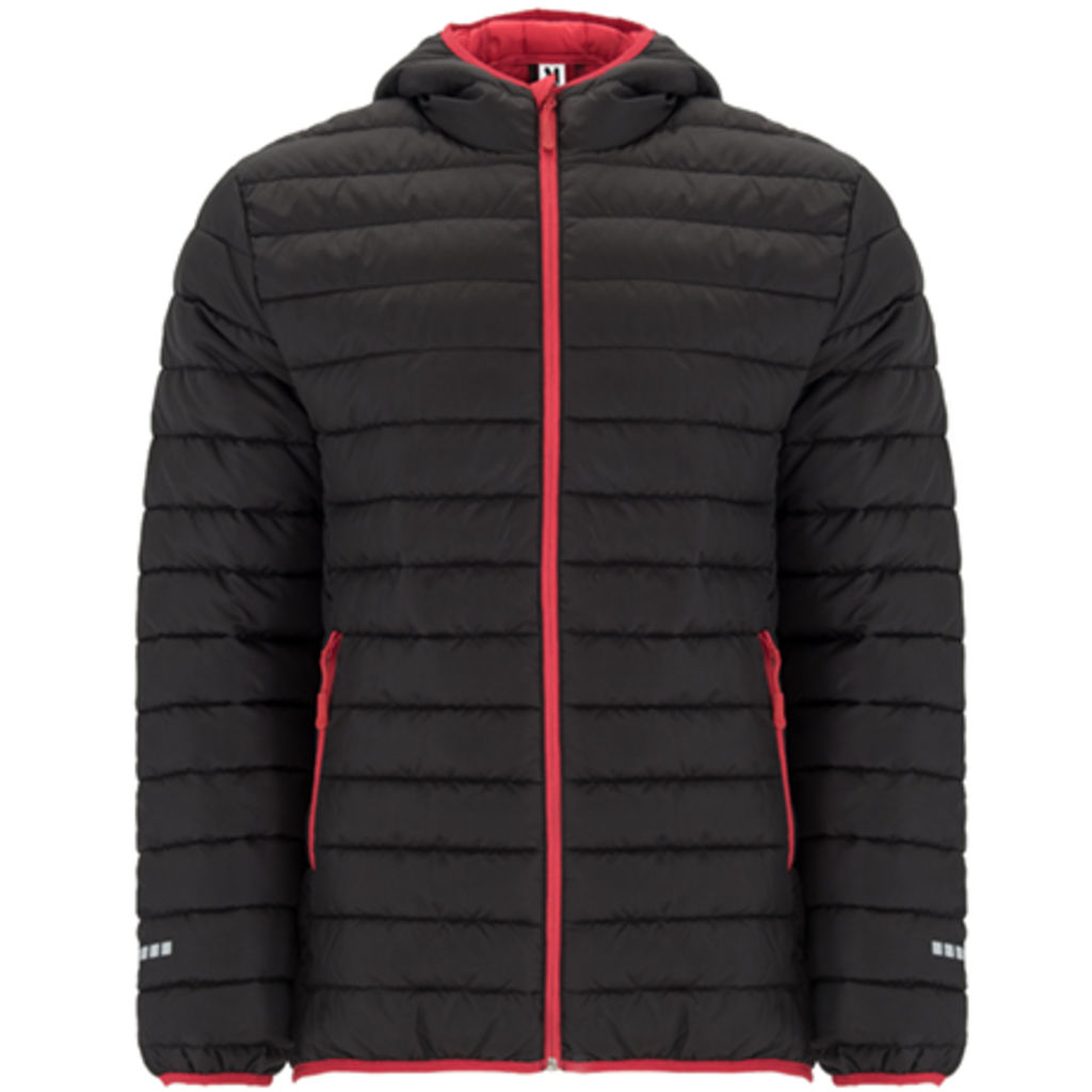 NORWAY SPORT М'яка спортивна куртка з наповнювачем схожим на пух, колір чорний, червоний  розмір S