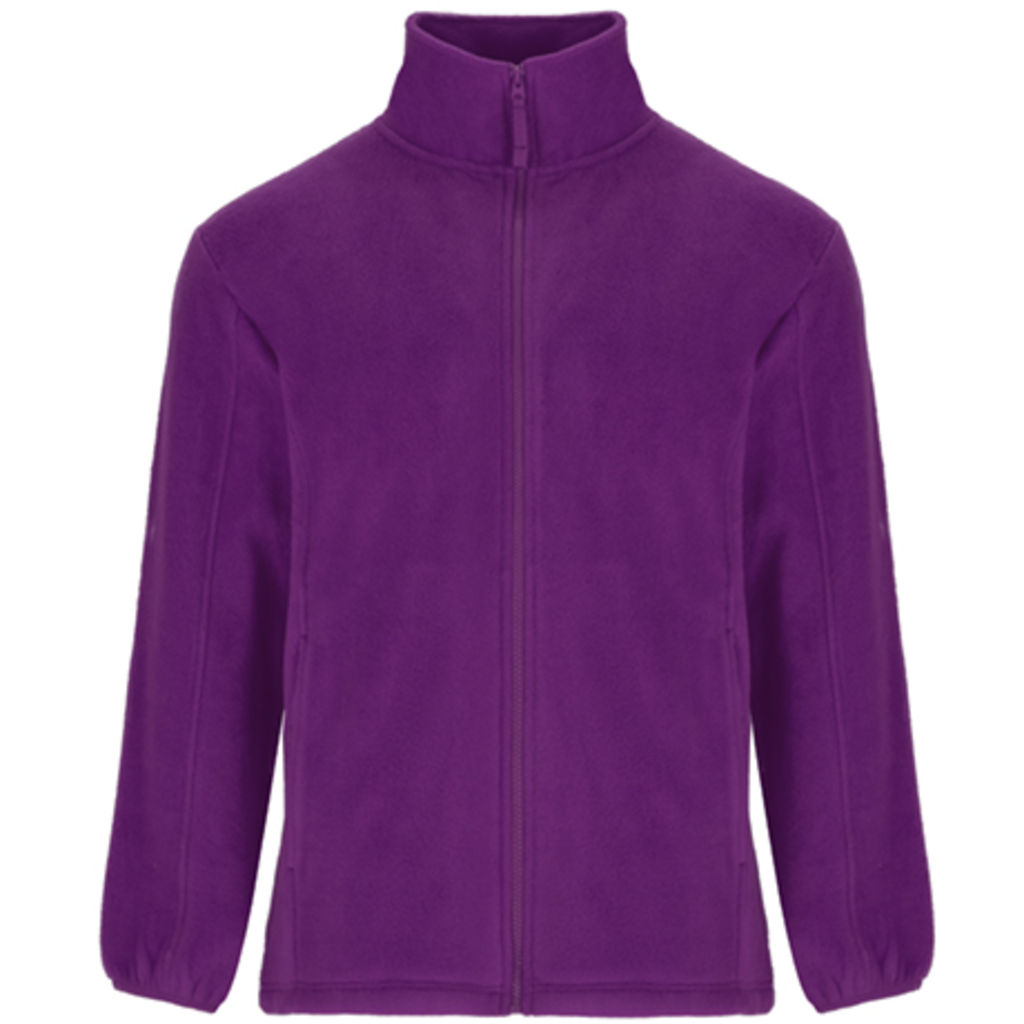 ARTIC Флісова куртка з високим коміром і підкладкою в тон, колір фіолетовий  розмір 2XL