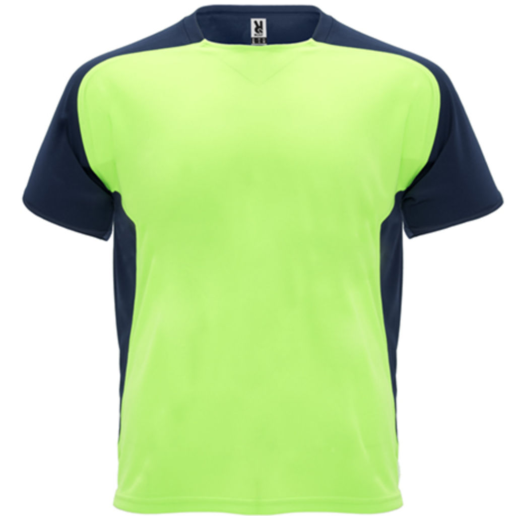 BUGATTI Футболка с коротким рукавом, цвет флуоресцентный зеленый, морской синий  размер S
