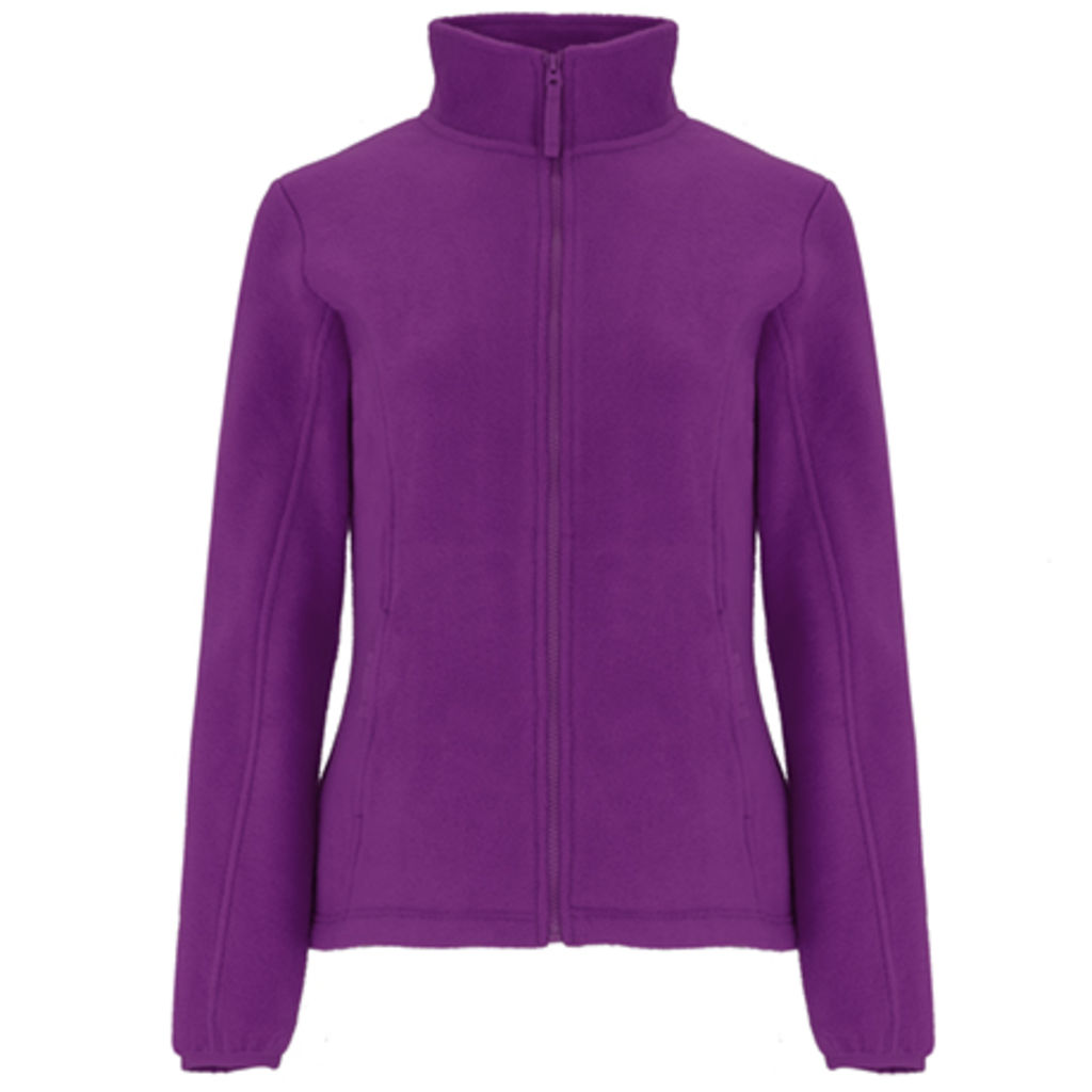 ARTIC WOMAN Флісова куртка з високим коміром на підкладці і посиленими швами в тон, колір фіолетовий  розмір S