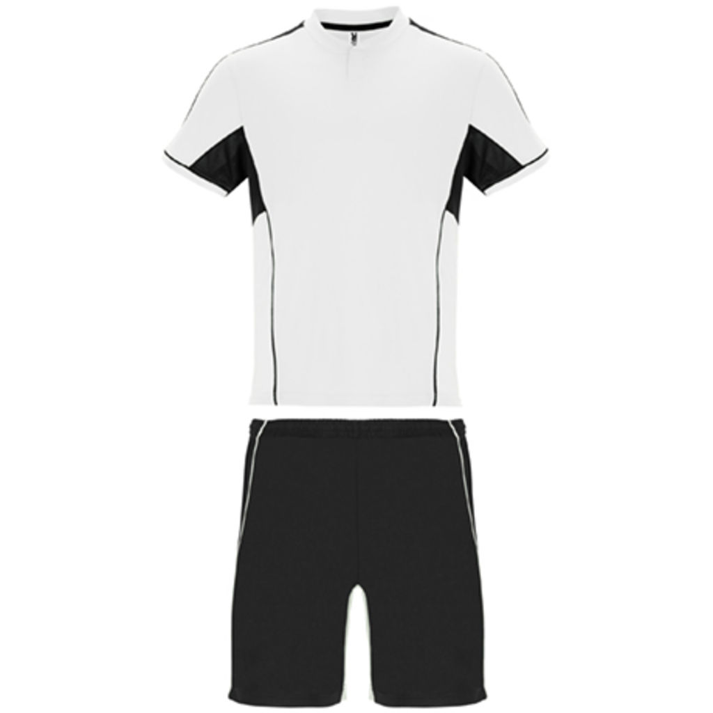 BOCA Спортивний комплект комбінований з трьох тканин:, колір білий, чорний  розмір M