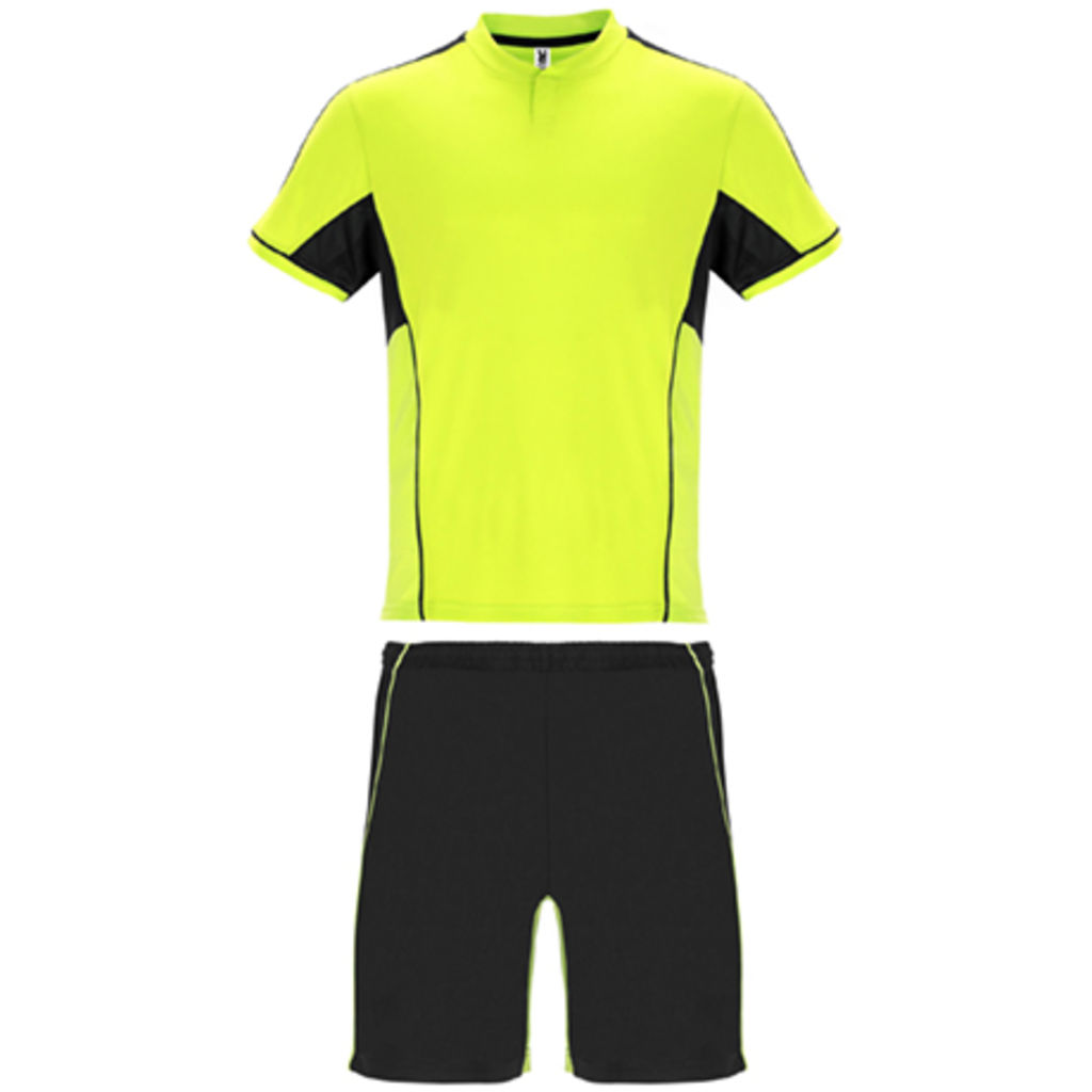 BOCA Спортивний комплект комбінований з трьох тканин:, колір флуорисцентний жовтий, чорний  розмір M