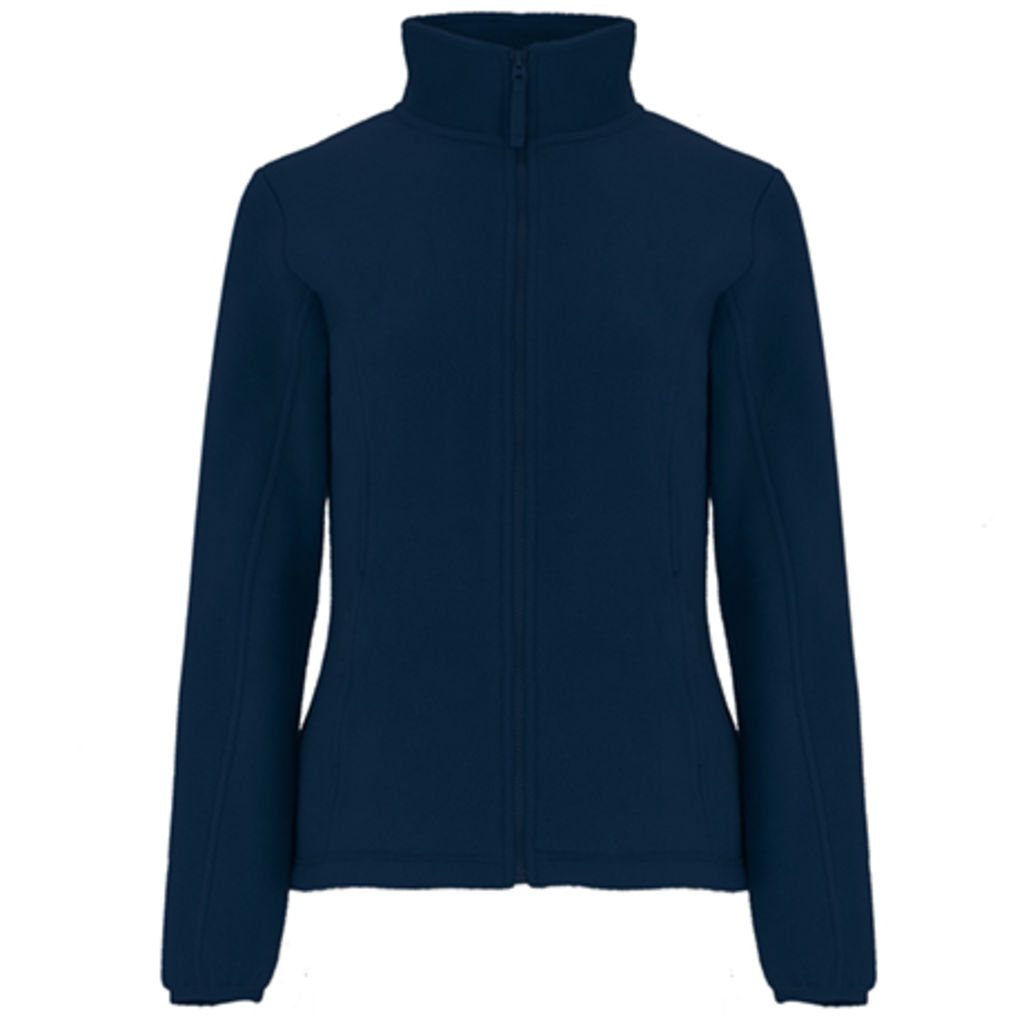 ARTIC WOMAN Флисовая куртка с воротником на высокой подкладке и усиленными швами в тон, цвет морской синий  размер M