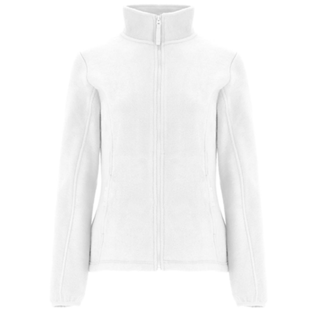 ARTIC WOMAN Флисовая куртка с воротником на высокой подкладке и усиленными швами в тон, цвет белый  размер XL