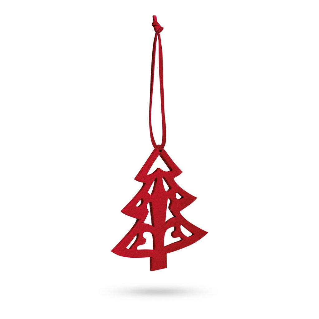 DARIO. Набір з 3 новорічних декорацій, колір червоний
