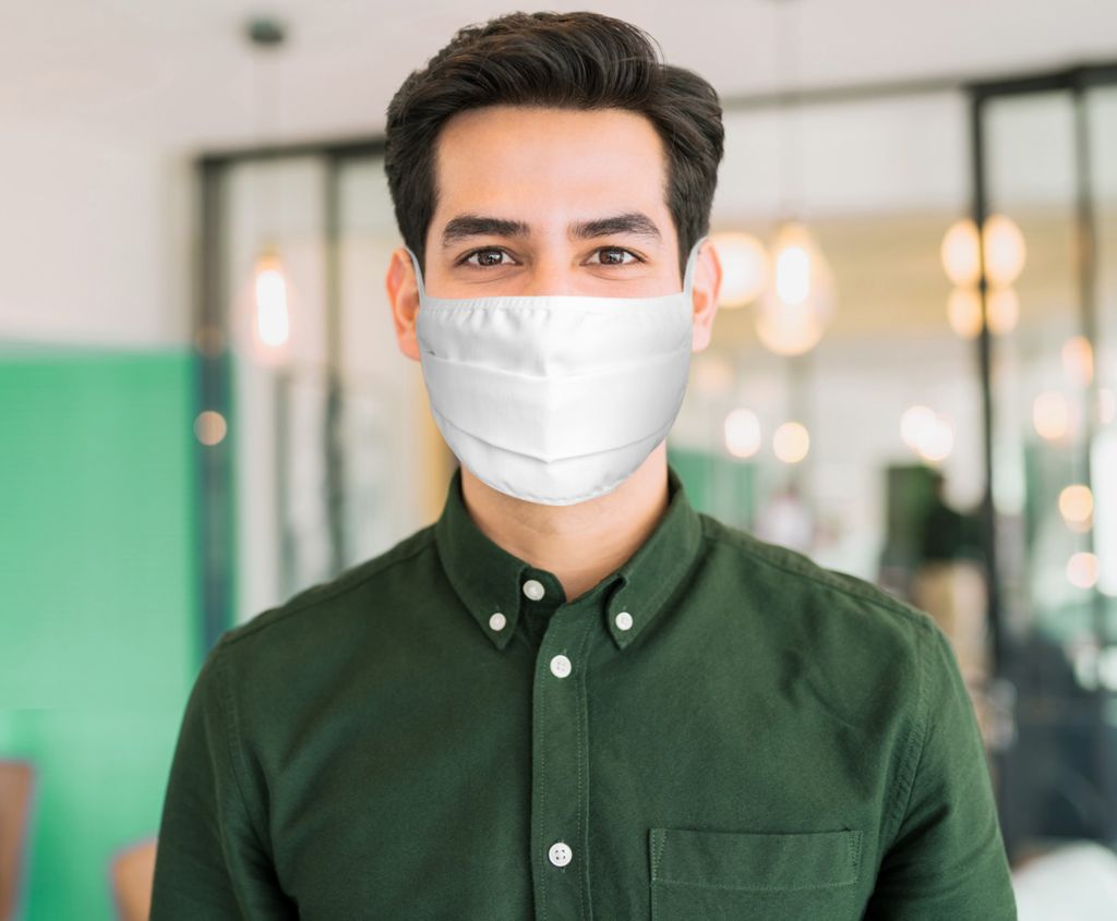 Маска для обличчя WashMask, колір білий - AP718394-01- Фото №7