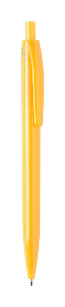 Ручка кулькова антибактеріальна Licter, колір жовтий